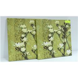 LOT OF 2 SMALL SHOWHOME ART 16" X 16"