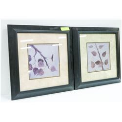 LOT OF 2 SMALL SHOWHOME ART  16" X 16"