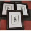 Image 1 : LOT OF 3 MEDIUM SHOWHOME ART  21" X 25"