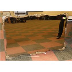 LARGE DECORATIVE WALL MIRROR WITH GOLD