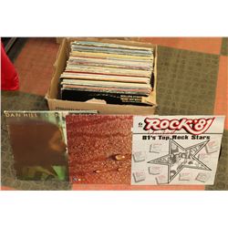 BOX OF ROCK & ROLL RECORDS