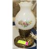 Image 1 : BEDROOM ELECTRIC COAL OIL STYLE LAMP  11" TALL