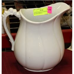 ANTIQUE BISHOP STOMERS WASH PITCHER, MADE IN