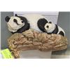 Image 1 : BOSSONS PANDA BEARS WITH ORIGINAL TAG, MADE IN