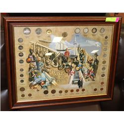 FRAMED COINS OF THE 20TH CENTURY