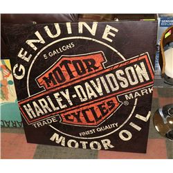 HARLEY DAVIDSON STRETCHED CANVAS 3FT X 3FT