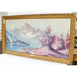 LARGE LANDSCAPE OIL PAINTING 52" X 30"