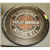 Image 1 : HARLEY DAVIDSON WOOD TIRE SIGN  23"  DIAMETER