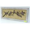 Image 1 : WALL HANGING OF BIRDS WOOD AND METAL