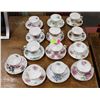 Image 1 : 13 SETS OF CHINA CUPS & SAUCERS INCLUDING ROYAL