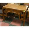 Image 1 : ANTIQUE OAK DESK WITH BOOKSHELF SIDES