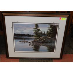 LIMITED EDITION LOON PRINT 914/950 SIGNED KELLEY
