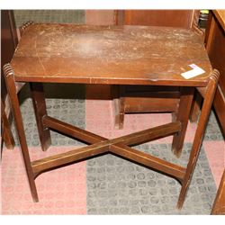 ANTIQUE SIDE TABLE  22" X 11" X 22"