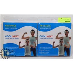 LOT OF TWO COOL / HEAT MUSCLE PADS