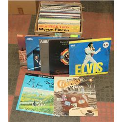 BOX OF VINTAGE ROCK AND ROLL ALBUMS
