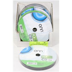 CASE OF 60 ONN CD-RW DISCS (12X, 700MB/MO, 80 MIN)