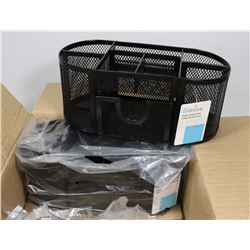 CASE OF 2 METAL DESK ORGANIZERS
