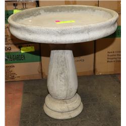 CONCRETE BIRD BATH 14" X 14"