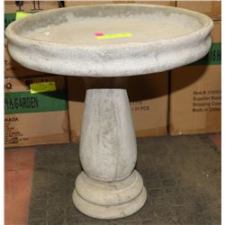 CONCRETE BIRD BATH 14" X 14"
