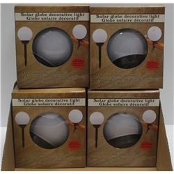 CASE OF 4 SOLAR GLOBE DECORATIVE LIGHTS