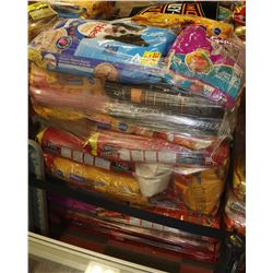 LARGE PALLET WITH APPROXIMATELY 50 BAGS OF PET