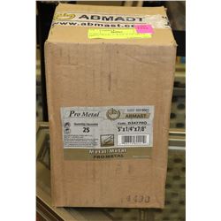 CASE OF 25 PRO METAL 5" X 1/4" X 7/8" METAL DISCS