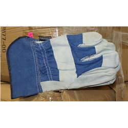 CASE WITH 120 LEATHER WORK GLOVES