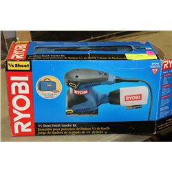 RYOBI 1/4 SHEET FINSIH SANDER KIT, STILL IN
