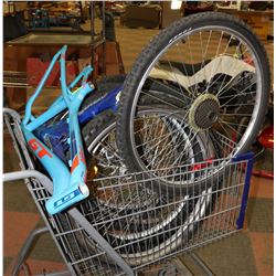 16" GT LIGHT WEIGHT MOUNTAIN BIKE FRAME W/ 3 SETS