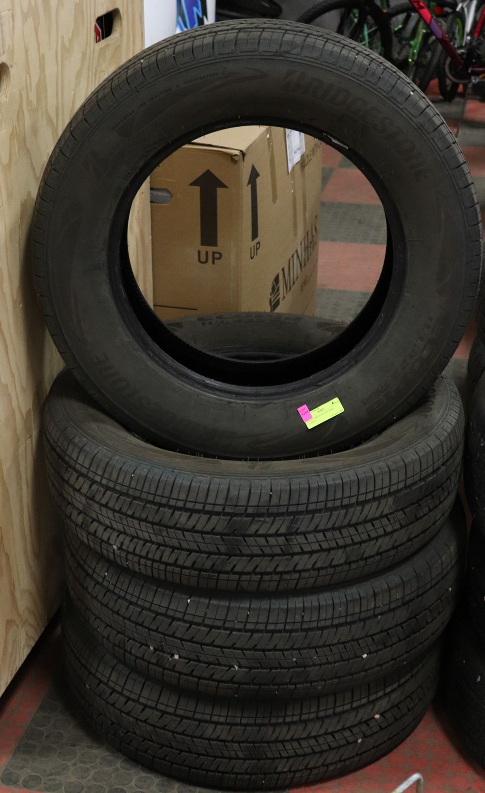 POLICE SEIZURE SET OF4 BRIDGESTONE TIRES 225-65R17