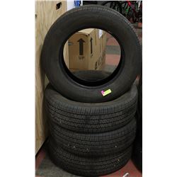 POLICE SEIZURE SET OF4 BRIDGESTONE TIRES 225-65R17
