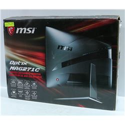 POLICE SEIZURE MSI MAG271C 27" GAMING MONITOR