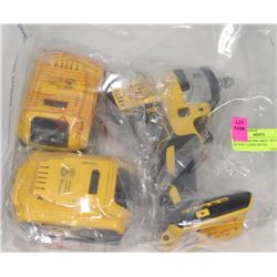POLICE SEIZURE DEWALT DCF890 DRILL WITH TWO 20VOLT