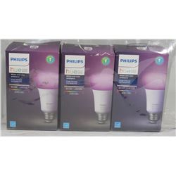 POLICE SEIZURE LOT OF 3 PHILIPS HUE WHITE & COLOR