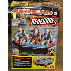 POLICE SEIZURE AIRHEAD RENEGADE RAFT - NEW IN BOX