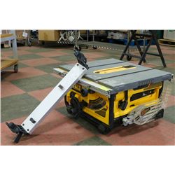 10" PORTABLE TABLE SAW BY DEWALT DW745