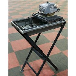 7" WET TILE SAW WITH LASER AND STAND BY ROK