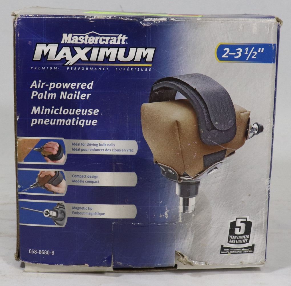 2-3 1/2" AIR PALM NAILER BY MASTERCRAFT - Kastner Auctions