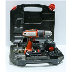12 VOLT DRILL KIT WITH BATTERY AND CHARGER