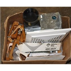 BATHROOM EXHAUST FAN, DOOR HANDLES AND MISC