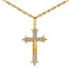 Image 5 : NEW GOLD PLATED CROSS NECKLACE