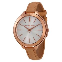 NEW MICHAEL KORS ROSE GOLD / BROWN BAND MSRP $275