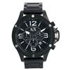 Image 2 : NEW ARMANI EXCHANGE 48MM BLACKDIAL CHRONO MSRP$325