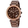 Image 7 : NEW MICHAEL KORS TRIPLE CHRONO BROWN DIAL MSRP$370