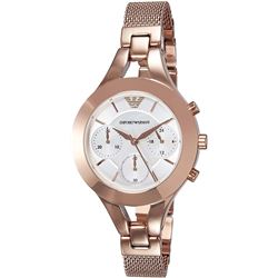 NEW EMPORIO ARMANI M-O-PEARL DIAL CHRONO MSRP$517