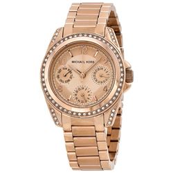 NEW MICHAEL KORS ROSE GOLD TONE CHRONO MSRP$385