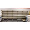 Image 1 : LOT OF COMMERCIAL WALL MOUNTED METAL STORE SHELVING