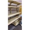 Image 3 : LOT OF COMMERCIAL WALL MOUNTED METAL STORE SHELVING