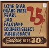 Image 1 : Texas Beers 25 Cents Vintage Sign