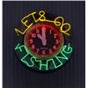 Image 1 : Let's Go Fishing Large Exterior Neon Clock